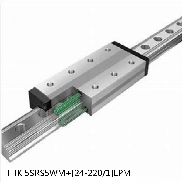 5SRS5WM+[24-220/1]LPM THK Miniature Linear Guide Caged Ball SRS Series #1 small image